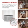PIR senzor (pohybové čidlo) IP65 1200W, biela