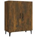 vidaXL Komoda dymový dub 70x34x90 cm spracované drevo