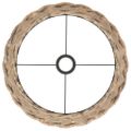 vidaXL Tienidlo na stropnú lampu, hnedé Ø40x26 cm, prútie