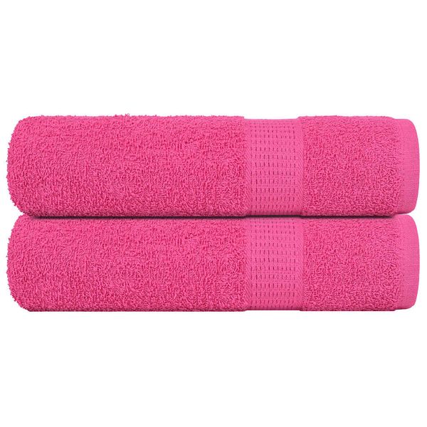 vidaXL Utierky na ruky FROGN 2 ks ružové 50x100 cm 360 g/m²