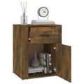 vidaXL Nočný stolík dymový dub 50x36x60 cm spracované drevo