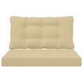 vidaXL Vankúš na vonkajšiu pohovku Polyester Béžová 80 x 68,5 cm