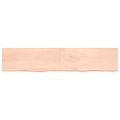 vidaXL Kúpeľňová doska 200x40x(2-6) cm neošetrený masív