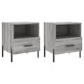 vidaXL Nočné stolíky 2 ks sivé sonoma 40x35x47,5 cm kompozitné drevo
