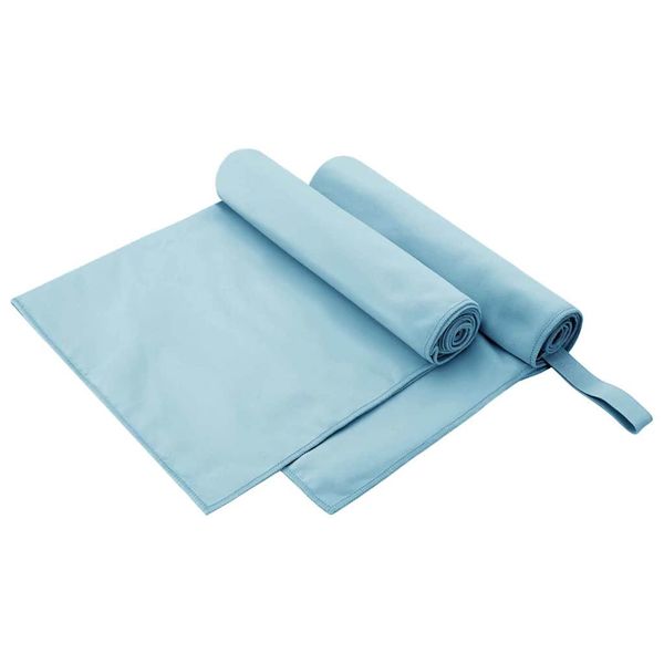 vidaXL Športové uteráky 2 pcs Modrá 100 x 50 cm Polyester a polyamid