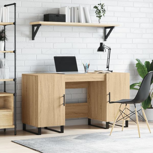 vidaXL Stôl dub somoma 140x50x75 cm kompozitné drevo