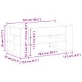 vidaXL Konferenčný stolík Čierny dub 102 x 55 x 45 cm Kompozitné drevo