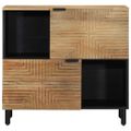 VidaXL Príborník Hnedý 80x33x75 cm Masívne drevo Mango