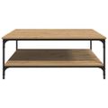 vidaXL Konferenčný stolík dub artisan 100 x 100 x 40 cm