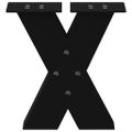 vidaXL Nohy konferenčného stolíka v tvare X, 2 ks, čierne, 40 x (30-31) cm, oceľové