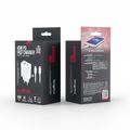 Nabíjačka Maxlife MXTC-09-45AC PD QC 1x USB-C 1x USB 45W biela + kábel USB-C - USB-C 2,0m 60W
