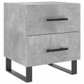 vidaXL Nočné stolíky 2 ks betónovo sivé 40x35x47,5 cm kompozitné drevo