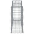 vidaXL Oblúkové gabiónové koše 11 ks 300x50x100/120cm pozinkov. železo