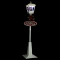vidaXL Vianočná pouličná lampa so Santom 180 cm LED