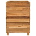 vidaXL Vyvýšený záhon 100x40x55 cm, recyklované tíkové drevo a oceľ