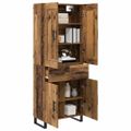 vidaXL Highboard 2 ks Staré drevo 69,5 x 34 x 180 cm