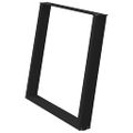 vidaXL Nohy k jedálenskému stolu v tvare U, 2 ks, čierne, 90 x (72-73) cm, oceľové