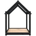 vidaXL Posteľ pre psa čierna 101x70x90 cm borovicový masív