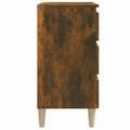 vidaXL Komoda dymový dub 60x35x69 cm spracované drevo