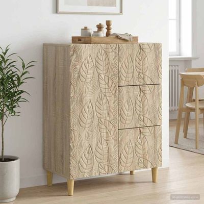vidaXL Servírovacia skriňa Dub sonoma 66 x 34,5 x 90 cm