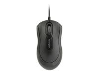 Myš - pravá aj ľavá ruka - optická - 3 tlačidlá - káblová - USB - čierna - maloobchod