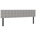 vidaXL Čelá postele 2 ks postele bledosivé 100x5x78/88 cm látka