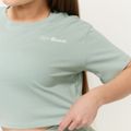 Dámske tričko Cropped Limitless Eucalypt - GymBeam, veľkosť XL, veľkosť oblečenia XL