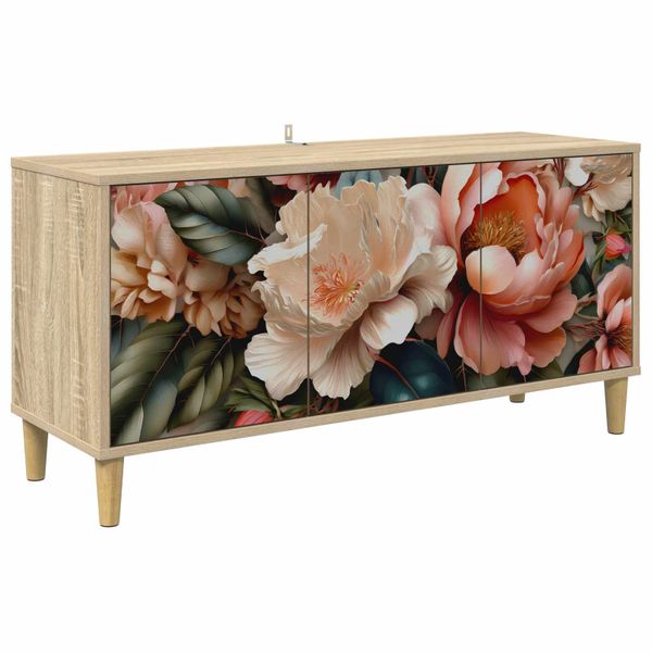 vidaXL TV skrinka BORNE 102 x 33 x 50 cm Sonoma Kompozitné drevo