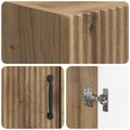 vidaXL Toaletná skriňa HOORN Dub artisan 66 x 25,5 x 190 cm