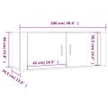 vidaXL Nástenné TV skrinky 3 ks lesklé biele 100x34,5x40 cm