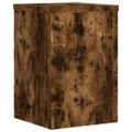 vidaXL Stojany na rastliny 2 ks dymový dub 20x20x30cm kompozitné drevo