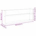 vidaXL Regál na časopisy Dymová dub 80 x 12 x 30 cm Kompozitné drevo