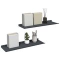 vidaXL Závesná polica 2 ks Antracit 60 x 18 x 2,5 cm Oceľ