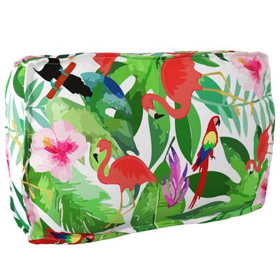 vidaXL Podložka Kvetinový Viacfarebný 70 x 40 x 12 cm Oxfordská látka