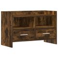 vidaXL TV skrinka 71,5 x 33 x 47 cm Dymový dub Kompozitné drevo