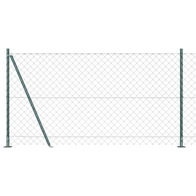 vidaXL Zvarené drôtené pletivo s betónovým základom 10 x 1,2 m Zelená