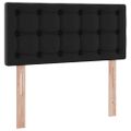 vidaXL Postel s úložným prostorem a matrací Čierna 90 x 190 cm