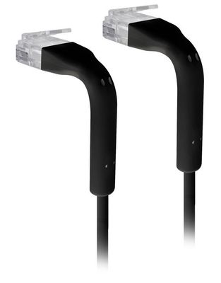 Ubiquiti U-Cable-PATCH-RJ45-BK, Ethernet Patch Kábel, 0,1m (0,22m s konektormi), Cat6, čierny