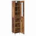 vidaXL Highboard 2 ks Staré drevo 34,5 x 34 x 180 cm Kompozitné drevo