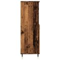 vidaXL Vysoká skrinka staré drevo 60x36x110 cm kompozitné drevo