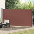 vidaXL Zaťahovacia bočná markíza na terasu 170x500 cm, hnedá