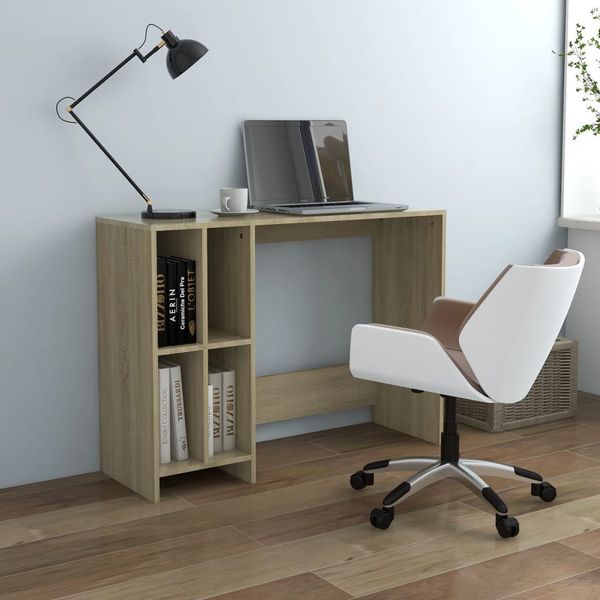 vidaXL Stôl na notebook, dub sonoma 102,5x35x75 cm, kompozitné drevo