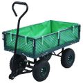 vidaXL Záhradný ručný vozík zelený 250 kg