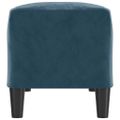 vidaXL Lavička modrá 100x35x41 cm zamat