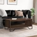 vidaXL Konferenčný stolík hnedý dub 100x51x40 cm kompozitné drevo