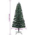 vidaXL Umelý vianočný stromček Zelená 240 cm PVC