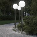 vidaXL Stĺpikové svietidlá so zásuvkou 3 ks 120 cm nehrdzavejúca oceľ IP44