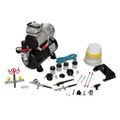 Airbrush kompresor, súprava s 3 pištoľami