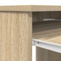 vidaXL Stôl dub sonoma 86x49x76 cm kompozitné drevo