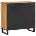 vidaXL Komoda 80x34x75 cm surový mangový masív